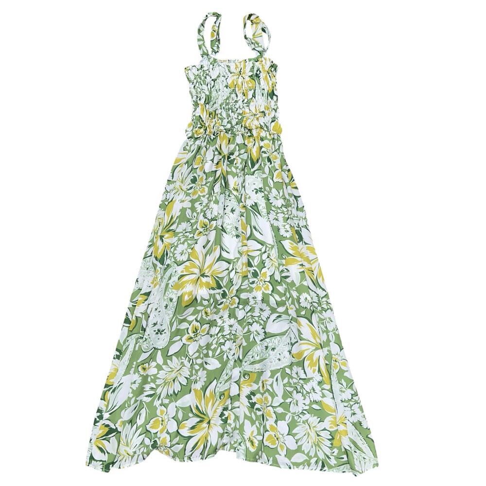 MIAMI Green Floral Print Maxi Dress Size XS